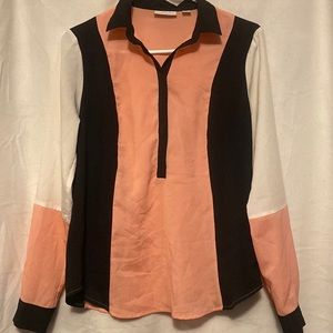 New York & Company Sheer long sleeve shirt